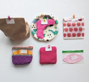 Different methods for storing fabric pieces